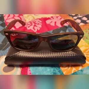 Ray-Ban RB2132 NEW WAYFARER Square Sunglasses Polarized Unisex